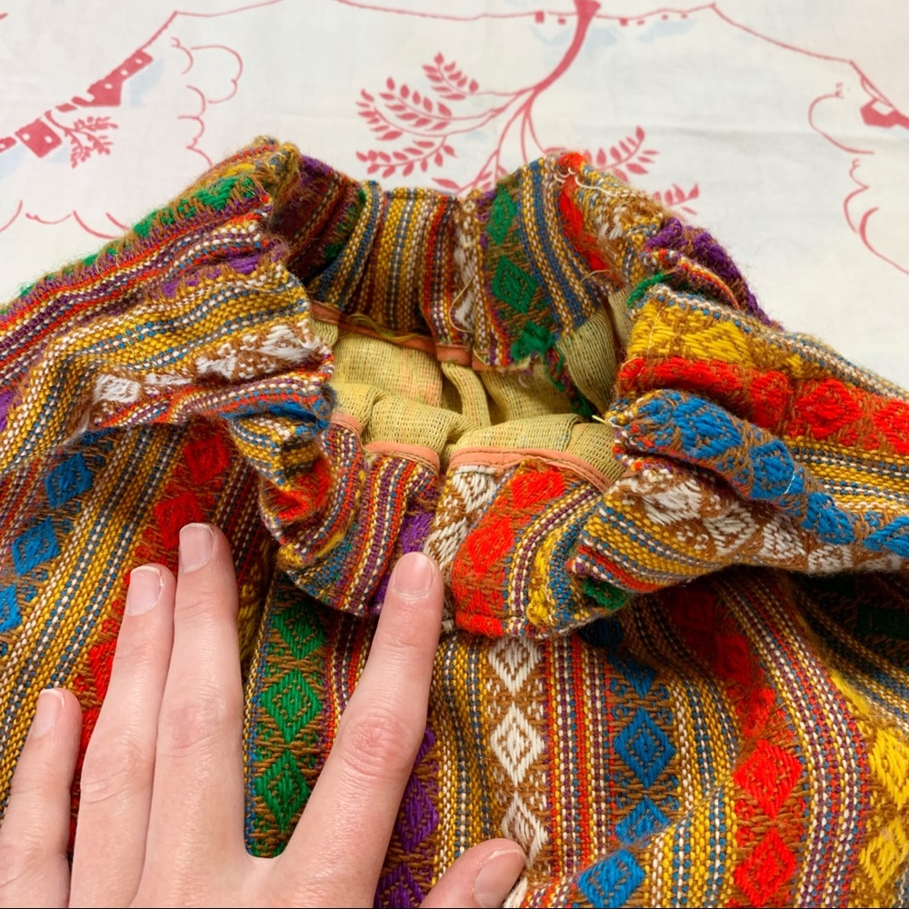 Vintage 1970s Folksy Mermaid Skirt & Scarf Set - Picture 4 of 5